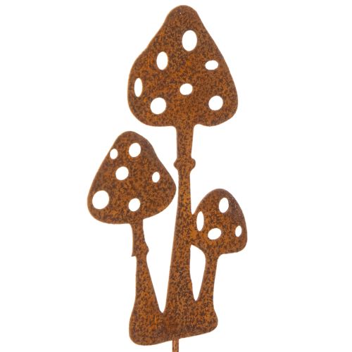 Garden stake, weathered steel, fly agaric decorative stake, 15cm, 6 pieces buy online | Floristik24.ie