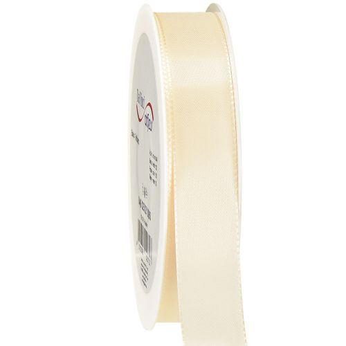 Gift ribbon and decorative ribbon cream taffeta ribbon 25mm 50m