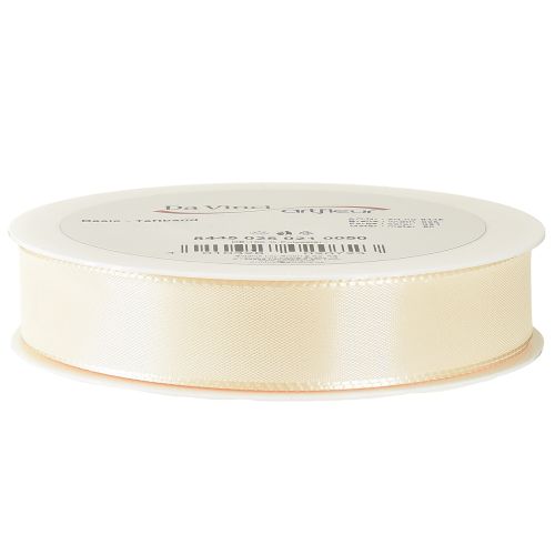 Product Gift ribbon and decorative ribbon cream taffeta ribbon 25mm 50m