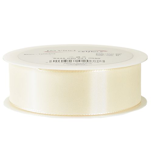 Product Gift ribbon and decorative ribbon taffeta ribbon cream 40mm 50m