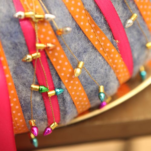 Product Gift ribbon dotted decorative ribbon orange 10mm 25m