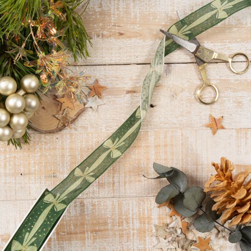 Gift ribbon with bows for creative ideas, 25mm x 18m | Floristik24.ie