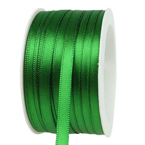 Floristik24 Gift ribbon decorative ribbon satin ribbon 6mm 50m dark green