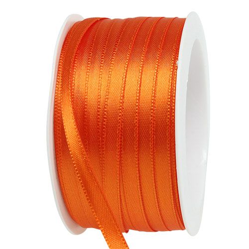 Product Gift ribbon decorative ribbon satin ribbon orange 6mm × 50m