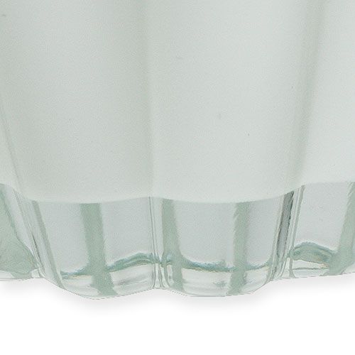 Product Glass vase &quot;Bloom&quot; white Ø14cm H17cm