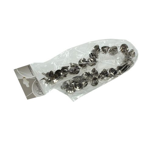 Floristik24 Bell chain silver 1m