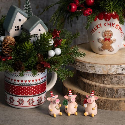 Product Lucky Pig Decoration Pig with Lucky Charms 5cm 6pcs