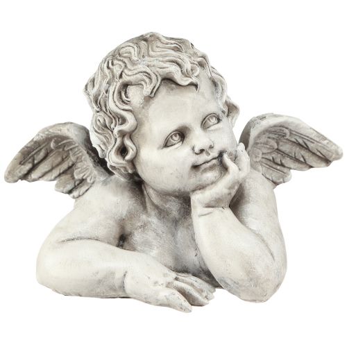 Floristik24 Grave decoration angel bust grave decoration polyresin 16×10×11.5cm 2 pieces