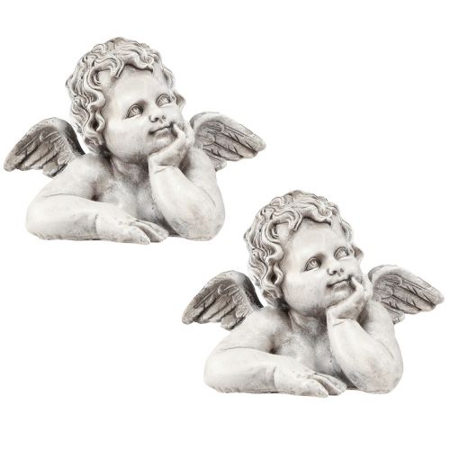 Product Grave decoration angel bust grave decoration polyresin 16×10×11.5cm 2 pieces