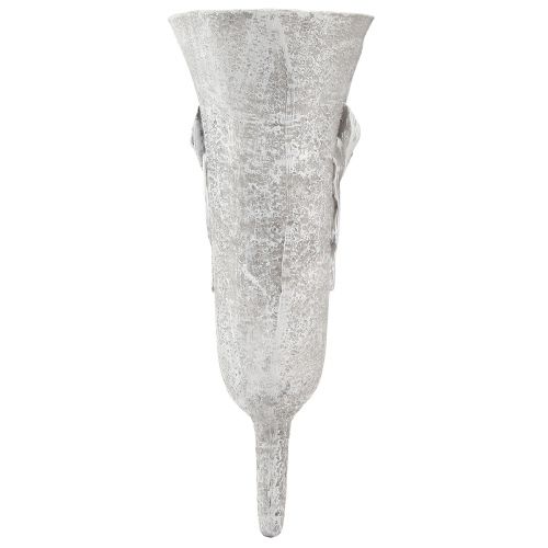 Grave vase Grey Vase to stick Calla motif H32.5cm | Floristik24.ie