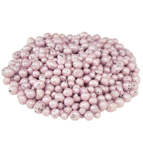 Product Brilliant decorative beads 4mm - 8mm clay granules pink 1l
