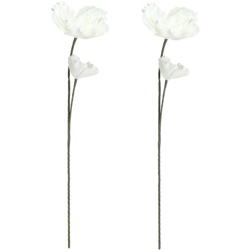 Product Large Foam Flowers Foam Artificial Flowers White 85cm 2pcs