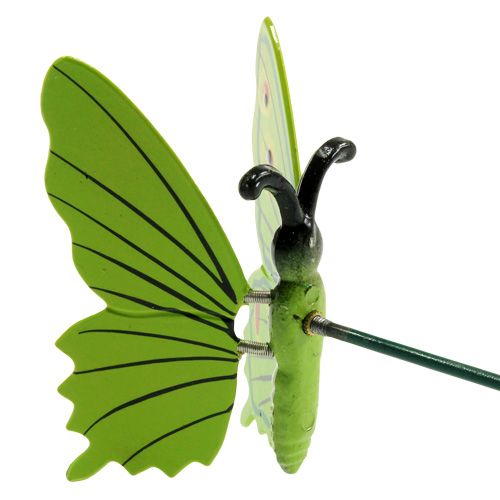 Floristik24 Butterfly on the stick 17cm green