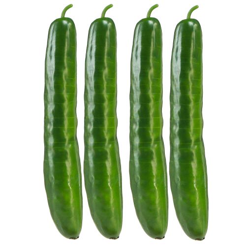 Product Cucumbers artificial for vegetable decoration 24cm 4 pcs