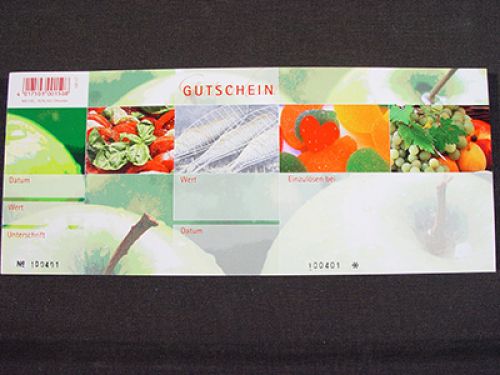Vouchers motif apple with envelopes (50 pieces)