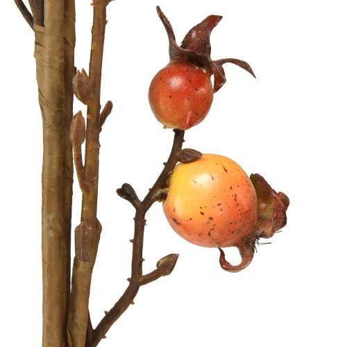 Floristik24 Rosehip branch yellow/orange artificial branch rosehip decoration L95cm