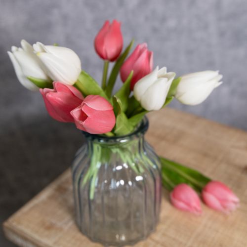 Product High-quality tulip flower as a lifelike replica for table vases, 21cm, 6 pieces