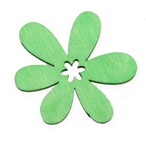 Floristik24 Scatter decoration wooden flowers colored assorted Ø4cm 72 pcs