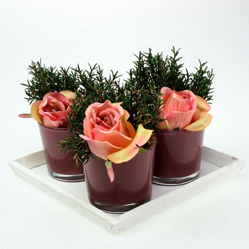 Floristik24 Wooden tray white 30cmx30cm