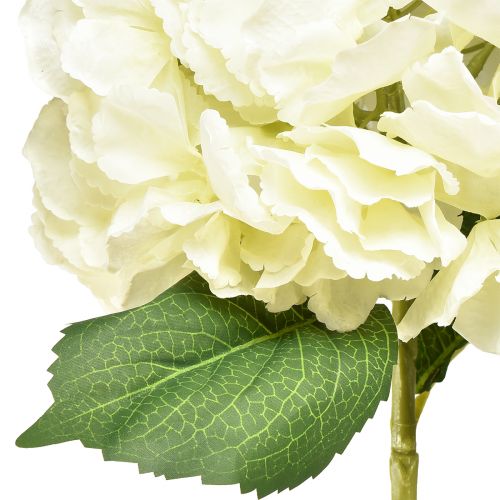 Product Artificial Hydrangea Gigant Decorative Flower White Ø23cm L84cm