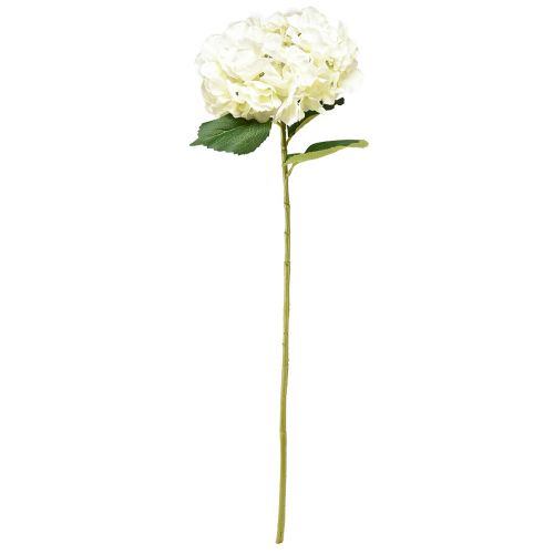 Product Artificial Hydrangea Gigant Decorative Flower White Ø23cm L84cm