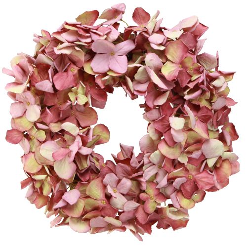 Product Hydrangea Wreath Mauve Pink Decorative Wreath Artificial Ø30cm