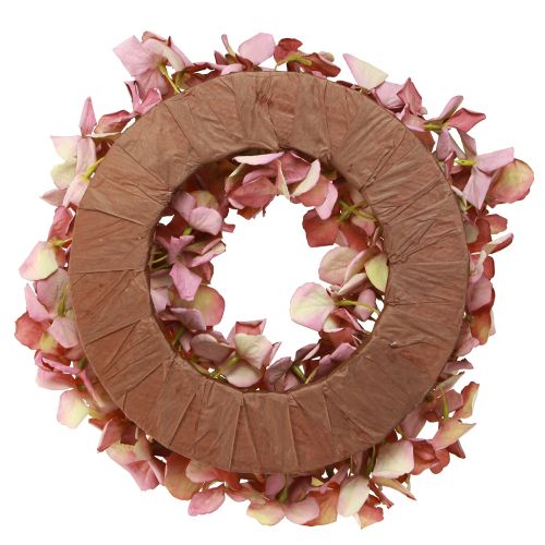 Product Hydrangea Wreath Mauve Pink Decorative Wreath Artificial Ø30cm