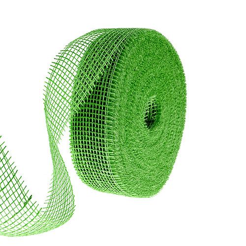 Product Jute ribbon green 5cm 40m