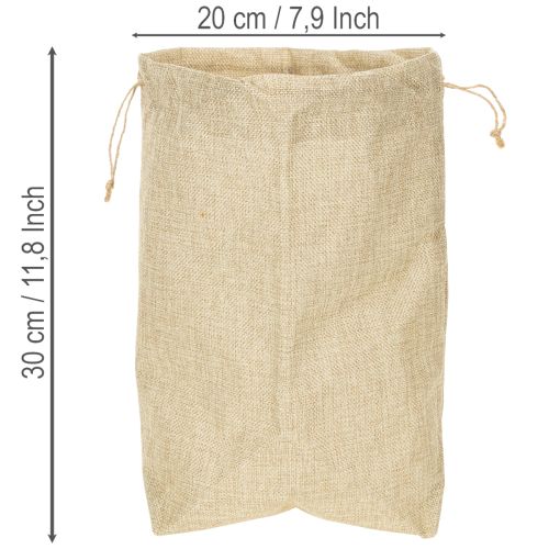 Jute bag 20×10cm H30cm Gift bag | Floristik24.ie