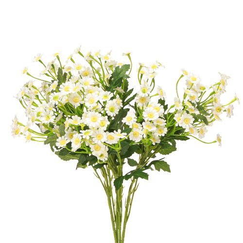 Floristik24 Chamomile Artificial Meadow Flowers White 58cm 4pcs