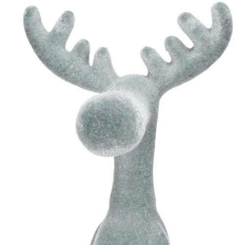 Floristik24 Elk Decorative Edge Sitter H31cm Grey 3 pcs