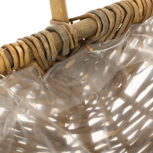 Potato basket 43/33/23cm with foil, natural, set of 3. | Floristik24.ie