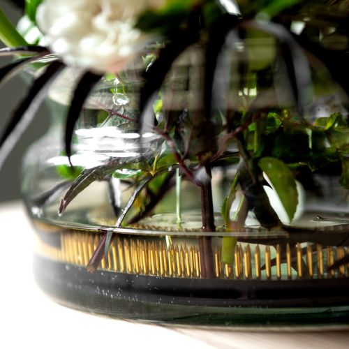 Product Kenzan flower arranging aid with brass pins for floral arrangements