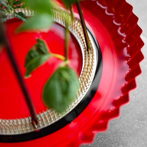 Product Creative floral arrangement aid with brass pins for Ikebana and flower arrangements