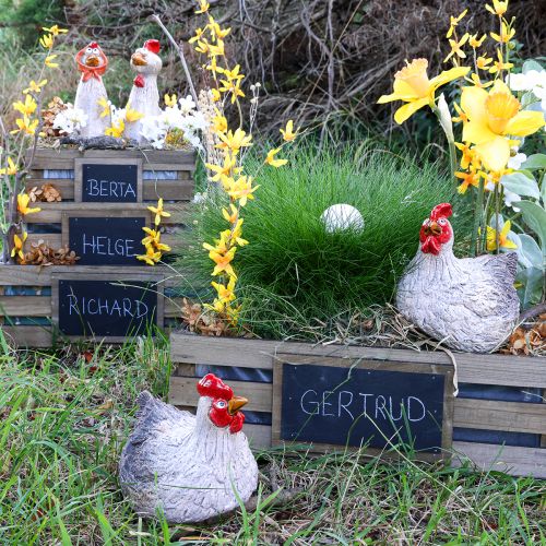 Floristik24 Ceramic Decoration Chicken Funny Easter Decoration Figure 16×12×12cm