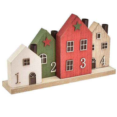 Product Candle holder Advent wreath candles houses 35cm H20cm