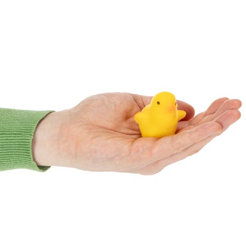 Product Small Easter chicks, yellow and orange flocked, 4.5cm tall, 18 pieces