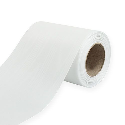 Product White wreath ribbon 125mm 25m decorative ribbon funeral service grave decoration