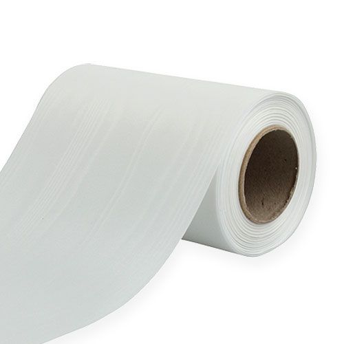 Floristik24 Wreath ribbon white 150mm 25m
