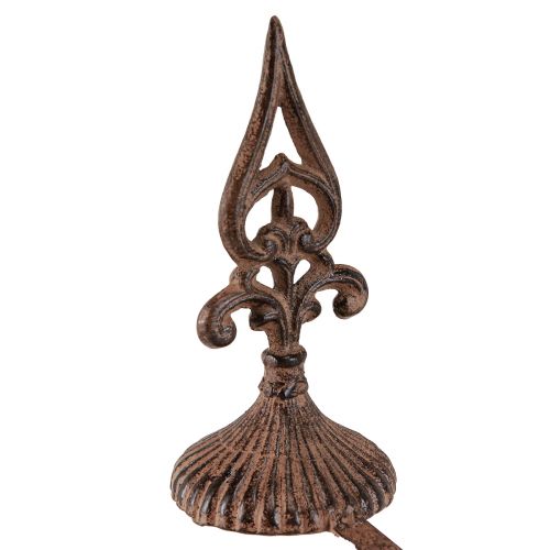 Floristik24 Wreath Holder Rust Vintage Bracket for Standing Cast Iron H29cm