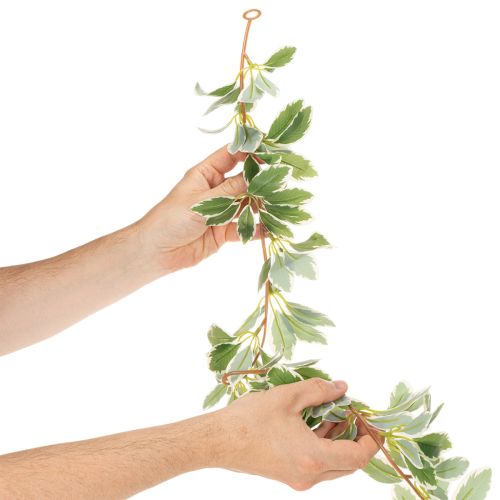 Artificial garland with variegated leaves, 175cm | Floristik24.ie