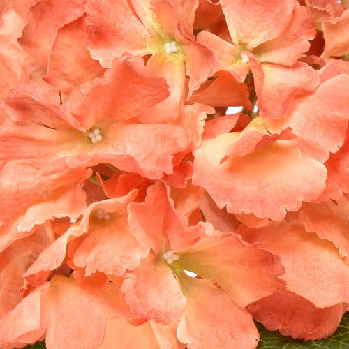 Product Artificial Hydrangea Gigant Decorative Flower Salmon Ø23cm L84cm