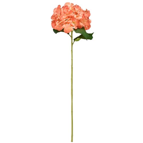 Product Artificial Hydrangea Gigant Decorative Flower Salmon Ø23cm L84cm