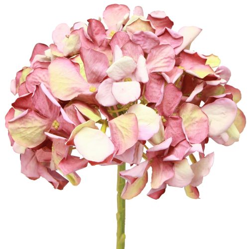 Product Artificial Hydrangea Large Pink Mauve Ø15cm L58cm 2pcs