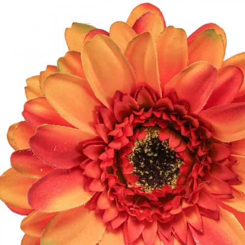 Product Artificial gerbera flower, artificial flower orange Ø11cm 50cm