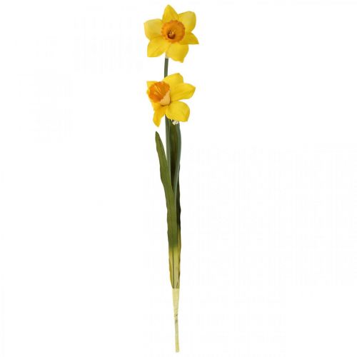 Floristik24 Artificial Daffodils Silk Flowers Yellow 2 flowers 61cm