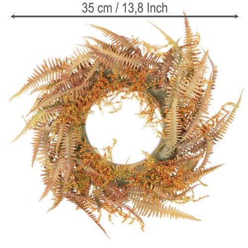 Artificial fern wreath for table and door 35cm | Floristik24.ie