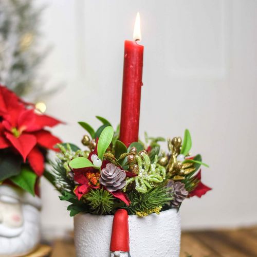 Floristik24 Artificial winter bouquet with cones, advent decoration L30cm bundle of 4pcs