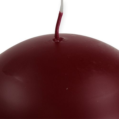 Product Ball candles 60mm old red 16pcs