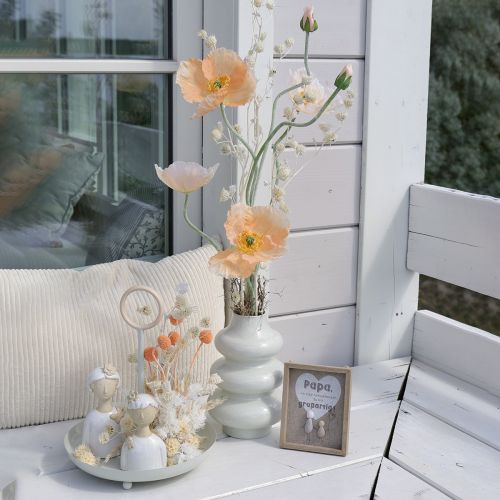 Product Artificial poppy flower for wedding decoration and design, 95cm, 3 pieces